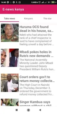 Kenyan News Hot & Breaking Ke android App screenshot 2